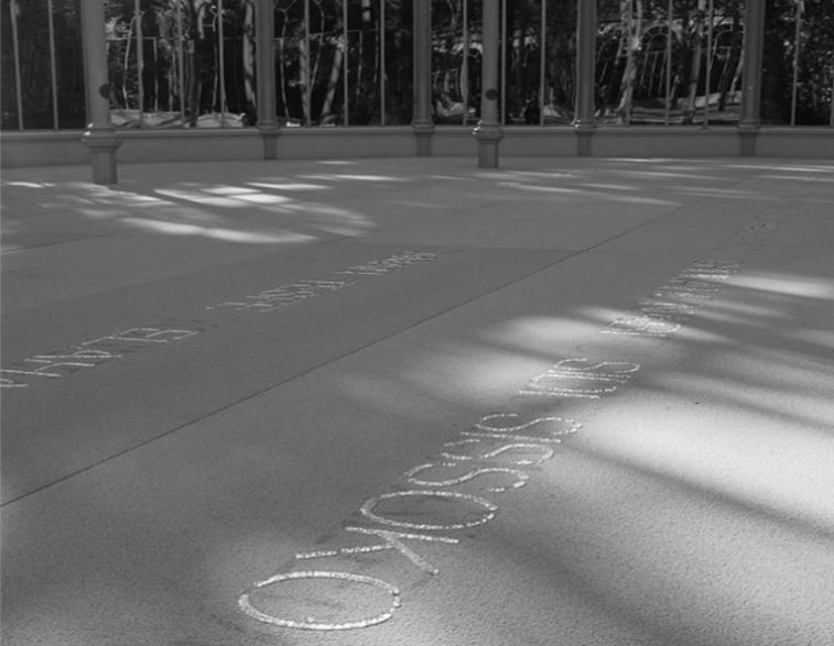 Vista de la instalación Palimpsesto de Doris Salcedo